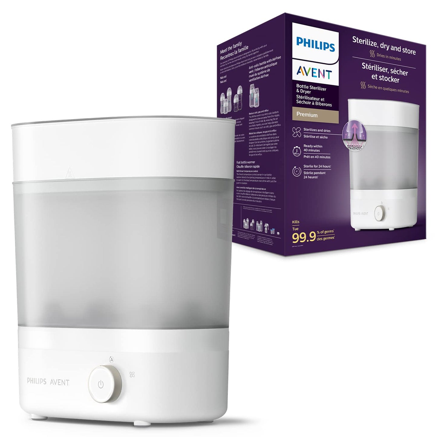 Philips Avent sterilizer (model SCF293/00) & Avent digital thermometer (model SCH480/00)