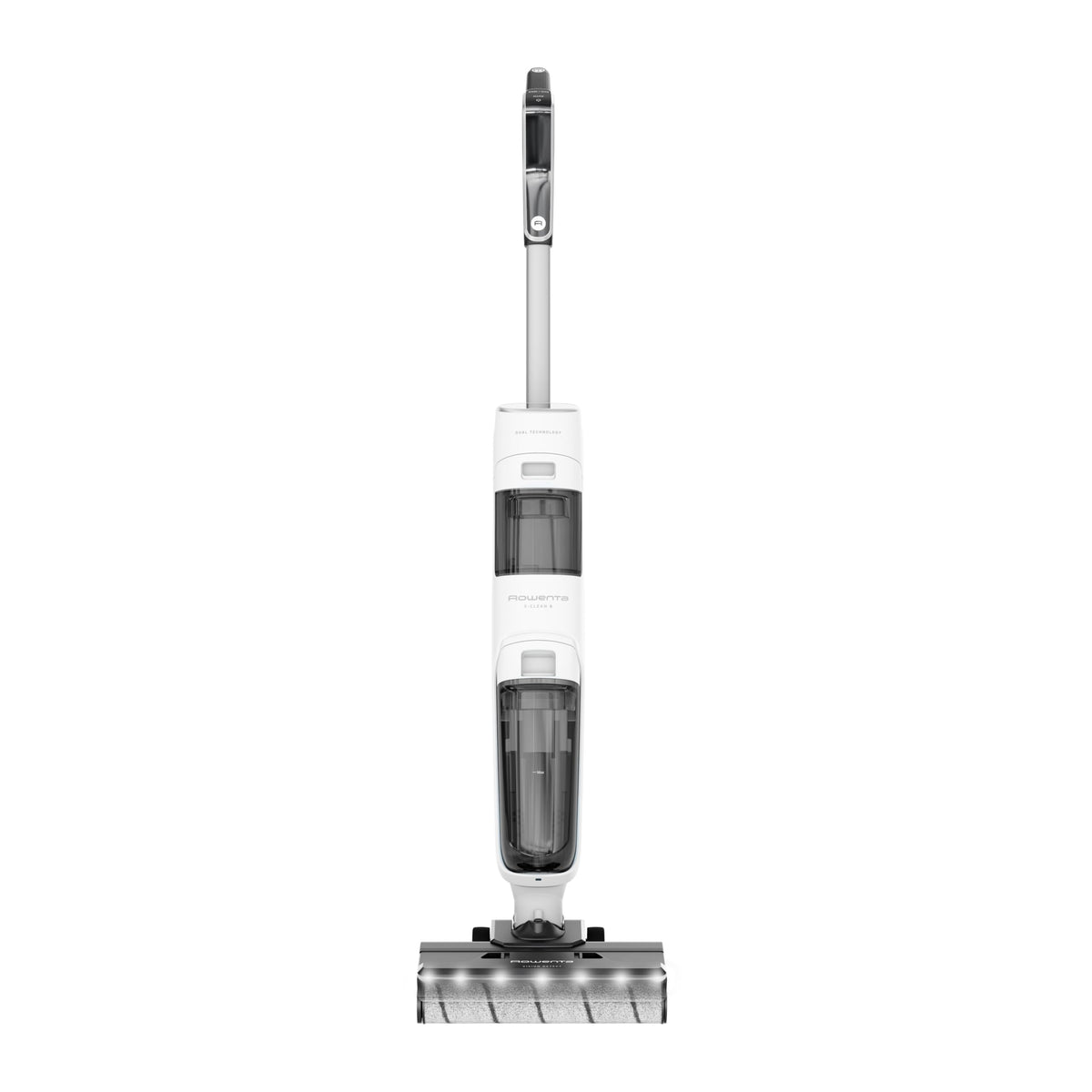 Rowenta X-Clean 5, 2-in-1 wet and dry vacuum cleaner, 3 modes, precise cleaning, automatic detection mode, LED lighting, self-cleaning, hot drying, 50 min runtime, snow white, GZ5557EE