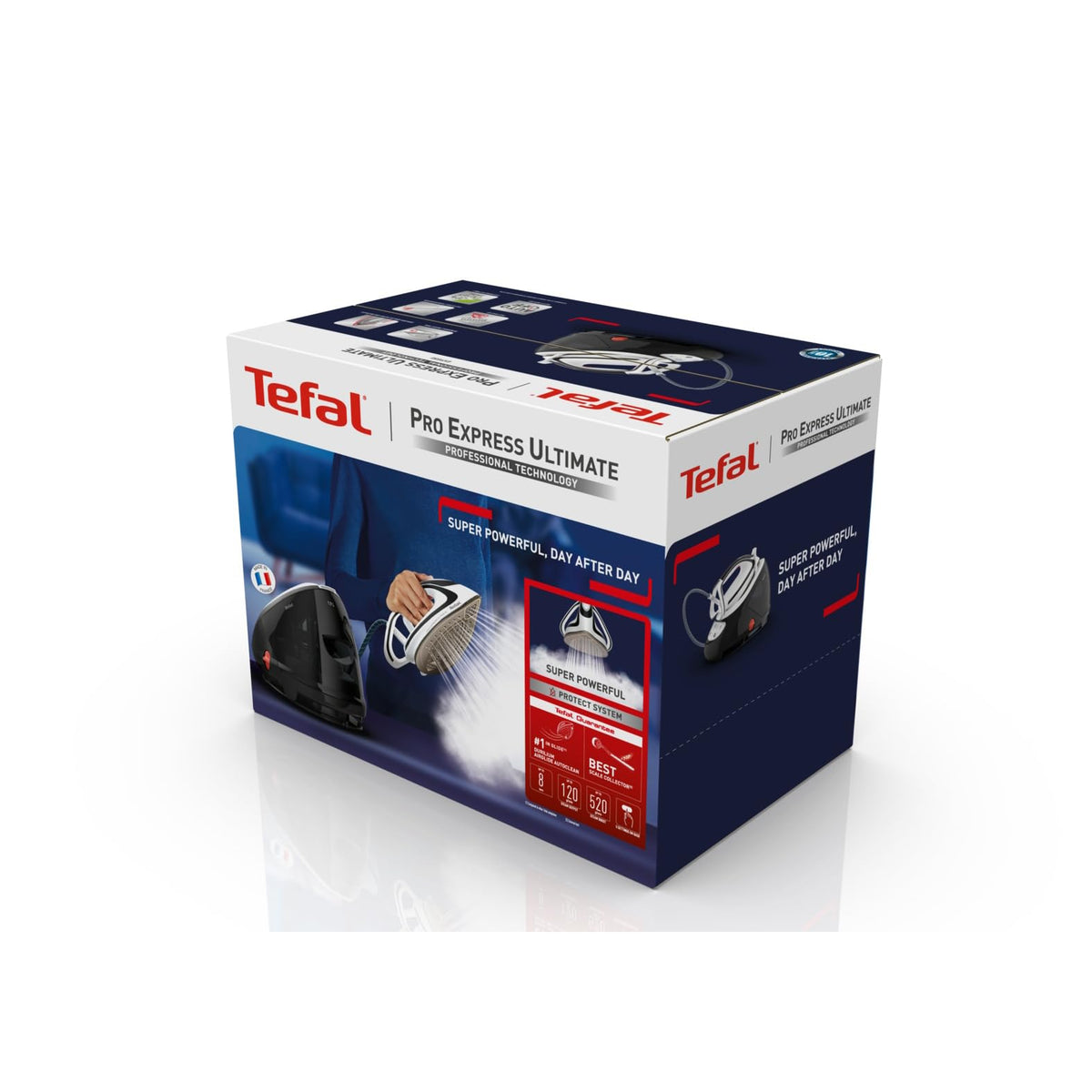 Tefal Pro Express Ultimate Stație de călcat cu aburi, presiune puternică de 8 bari - GV9550
