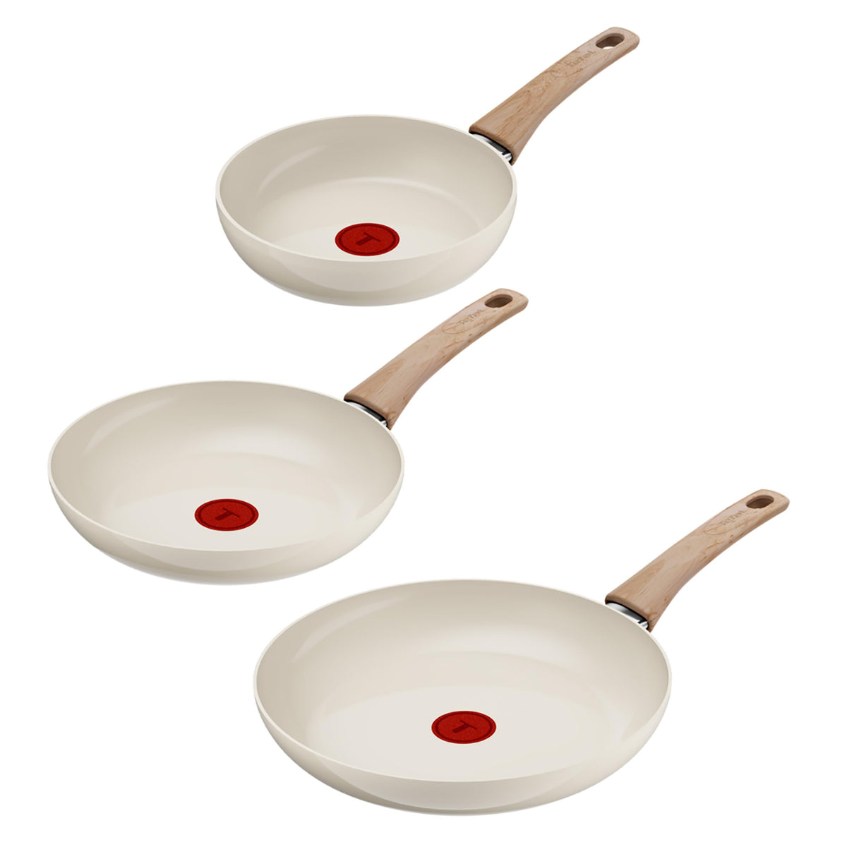 Tefal Reflect On set de tigăi 3 piese, 20/24/28 cm, pentru toate tipurile de plite - G0229132