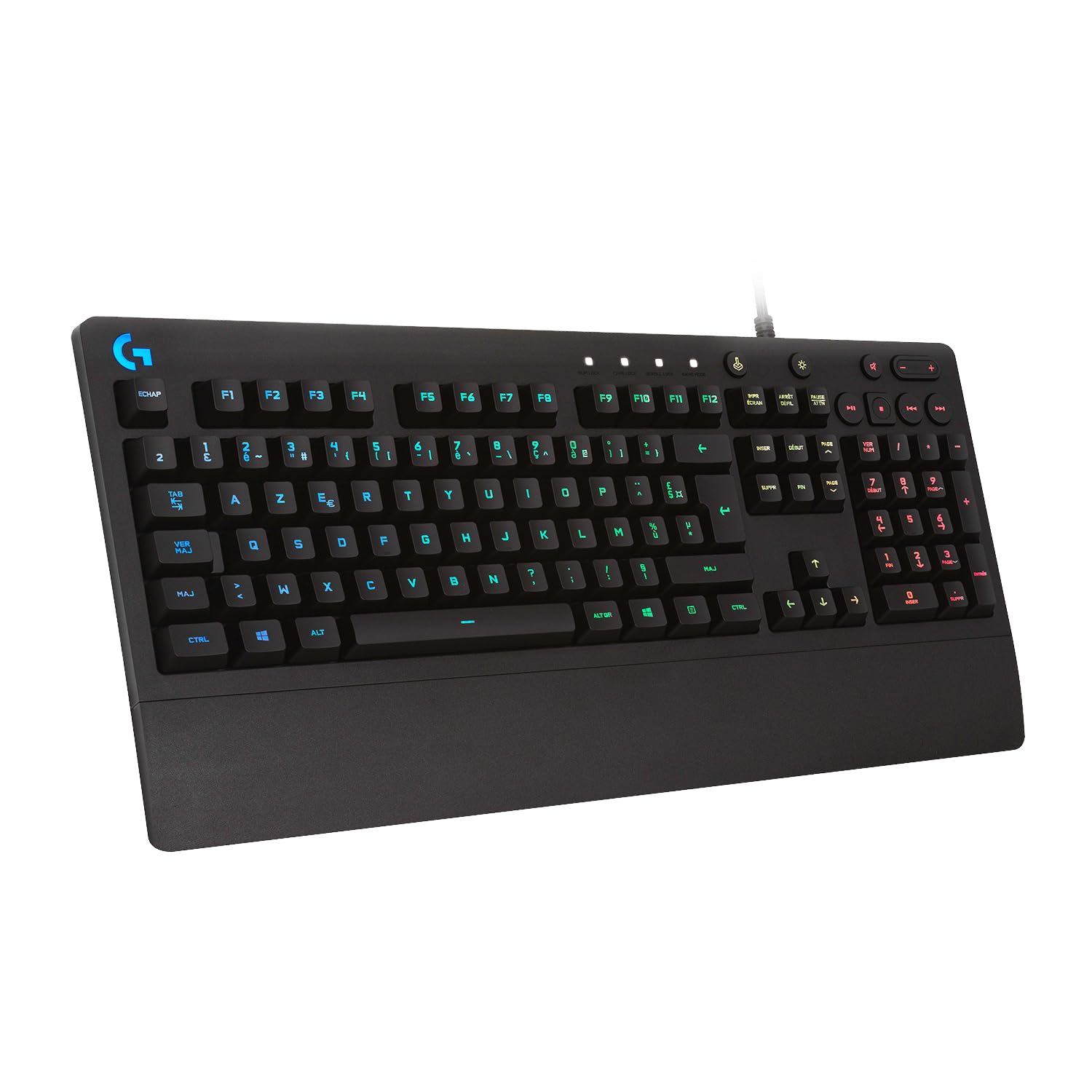Tastatură gaming Logitech G213 Prodigy RGB, aspect AZERTY francez - Negru - 920-008088