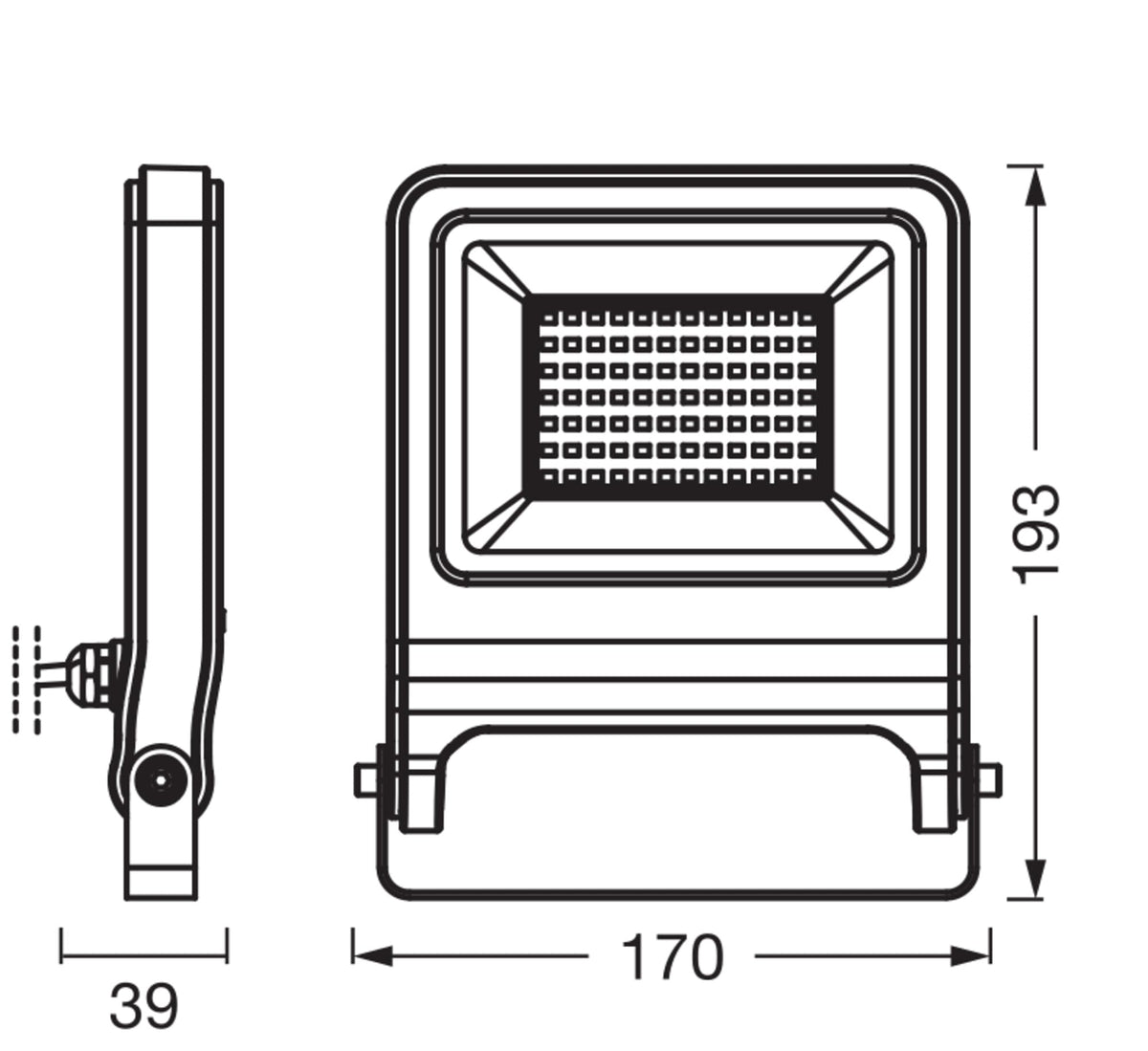 Osram ENDURA FLOOD PC LED Floodlight 50W 4000K Gray - 4099854486104