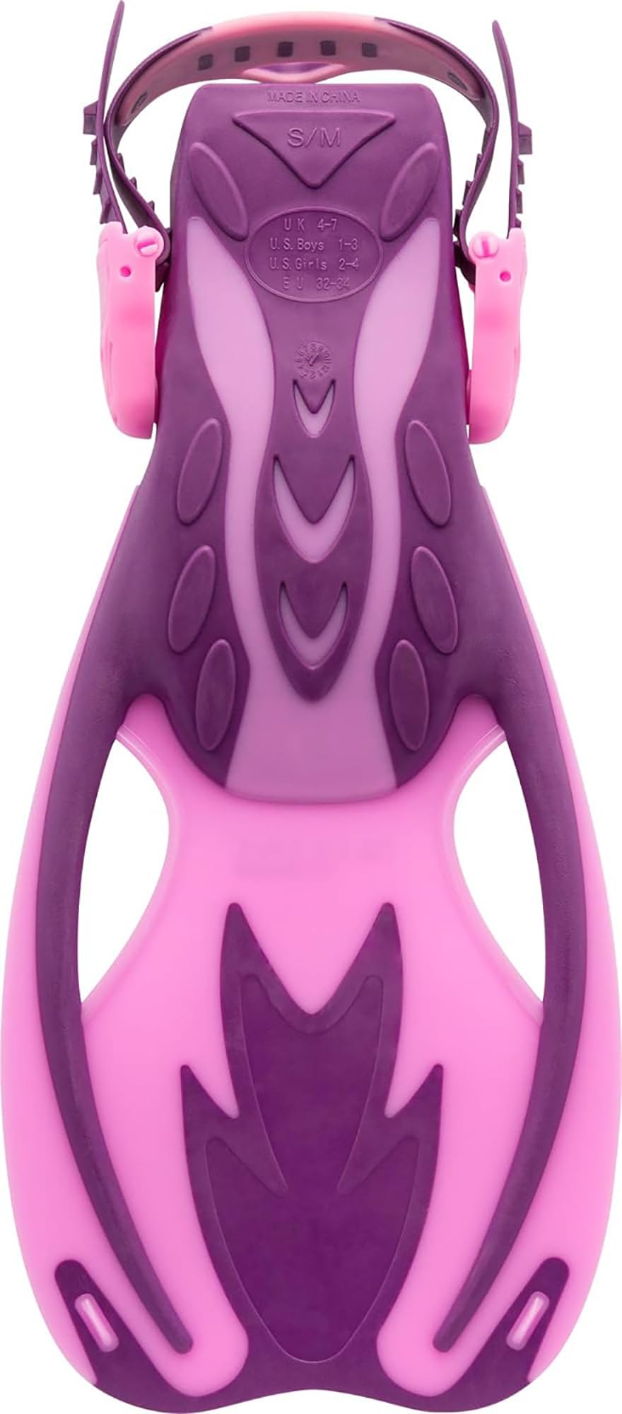 Cressi Rocks Kid Snorkeling Fins for Children - Adjustable Fins - Quick Putting On, Adjustable Foot Area - Diving Fins & Swimming Fins Children - Pink - L/X (34/38) - USF020304P