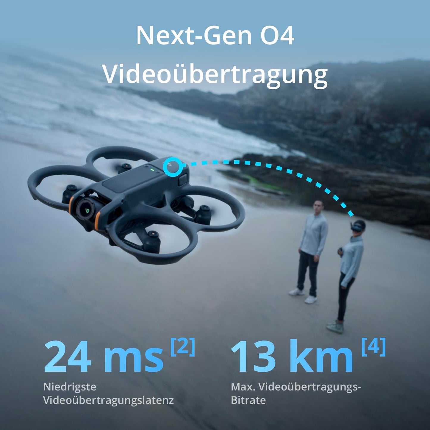 DJI Goggles 3, FPV goggles with breathtaking micro-OLED screens, immersive flight experience, O4 HD video transmission, adjustable diopters, wireless streaming, drone goggles - 6941565980069