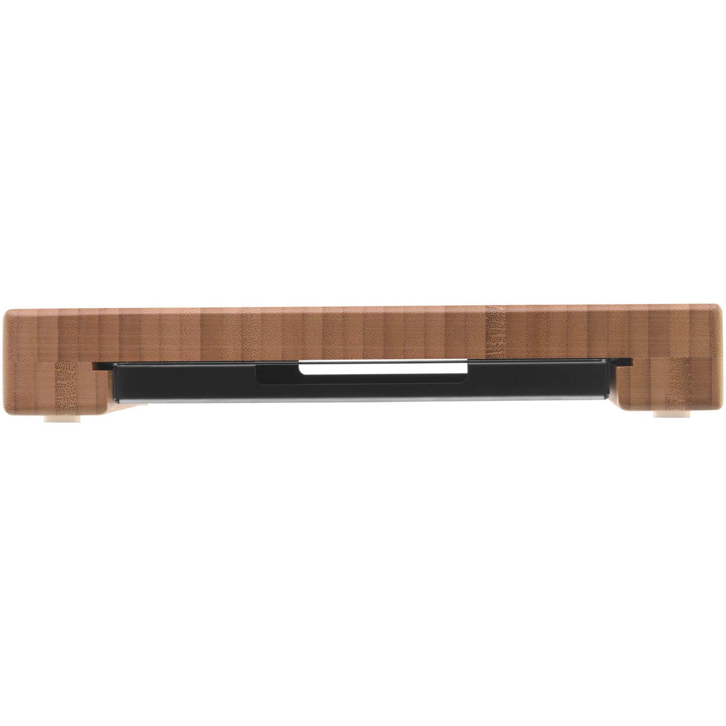 WMF bread cutting board with crumb catcher, cutting board with drip tray 44 x 27 x 4.8 cm, wooden cutting board with crumb tray, bamboo, grid shape, gentle on blades - 1892014500