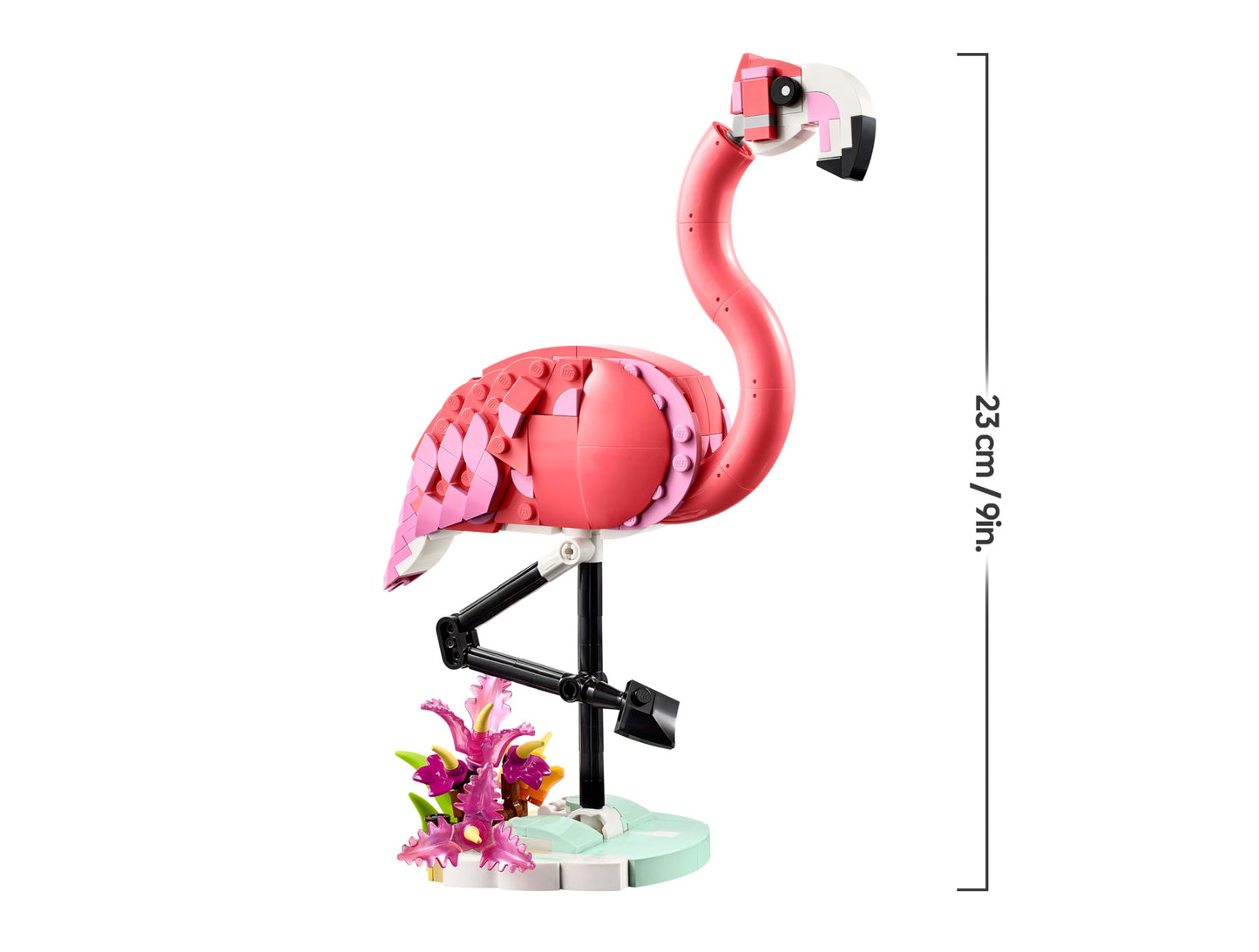 LEGO Creator 3in1 Wild Animals: Pink Flamingo - Convertible into Cockatoo Parrot Figure or Axolotl - Creative Birthday Gift for Girls & Boys from 8 Years - 31170