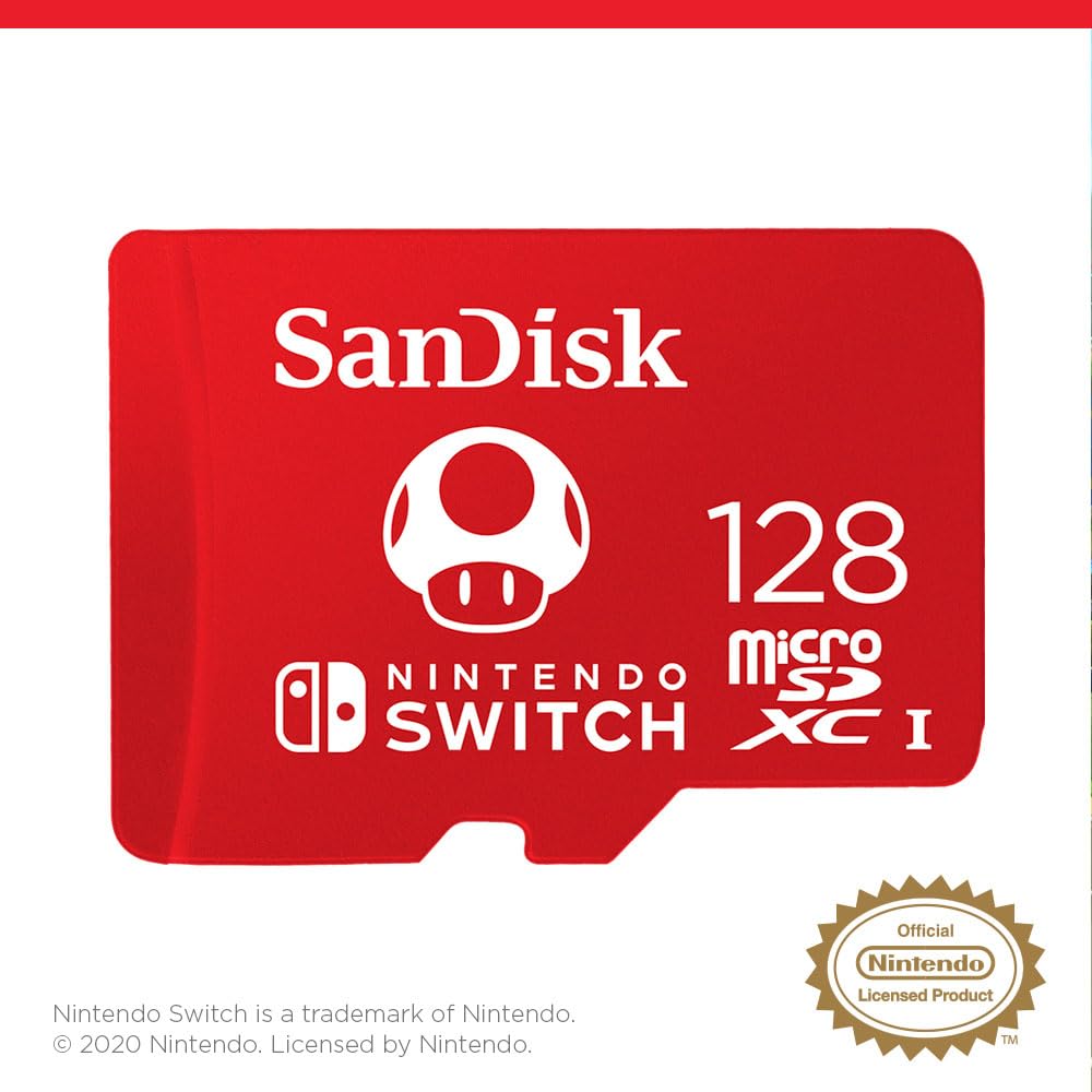 SanDisk microSDXC UHS-I Memory Card for Nintendo Switch - SDSQXAO-128G-GN6Z2