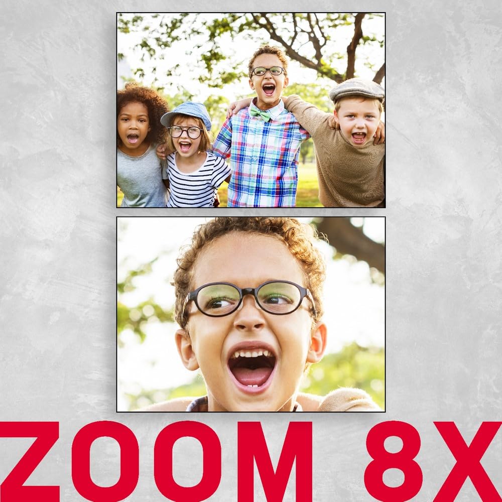 AGFA Photo Realishot DC5500 - Cameră digitală compactă, 24 MP, ecran LCD de 2,4", zoom digital 8X, video HD-720p, card de memorie SD extern, baterie litiu - Roz