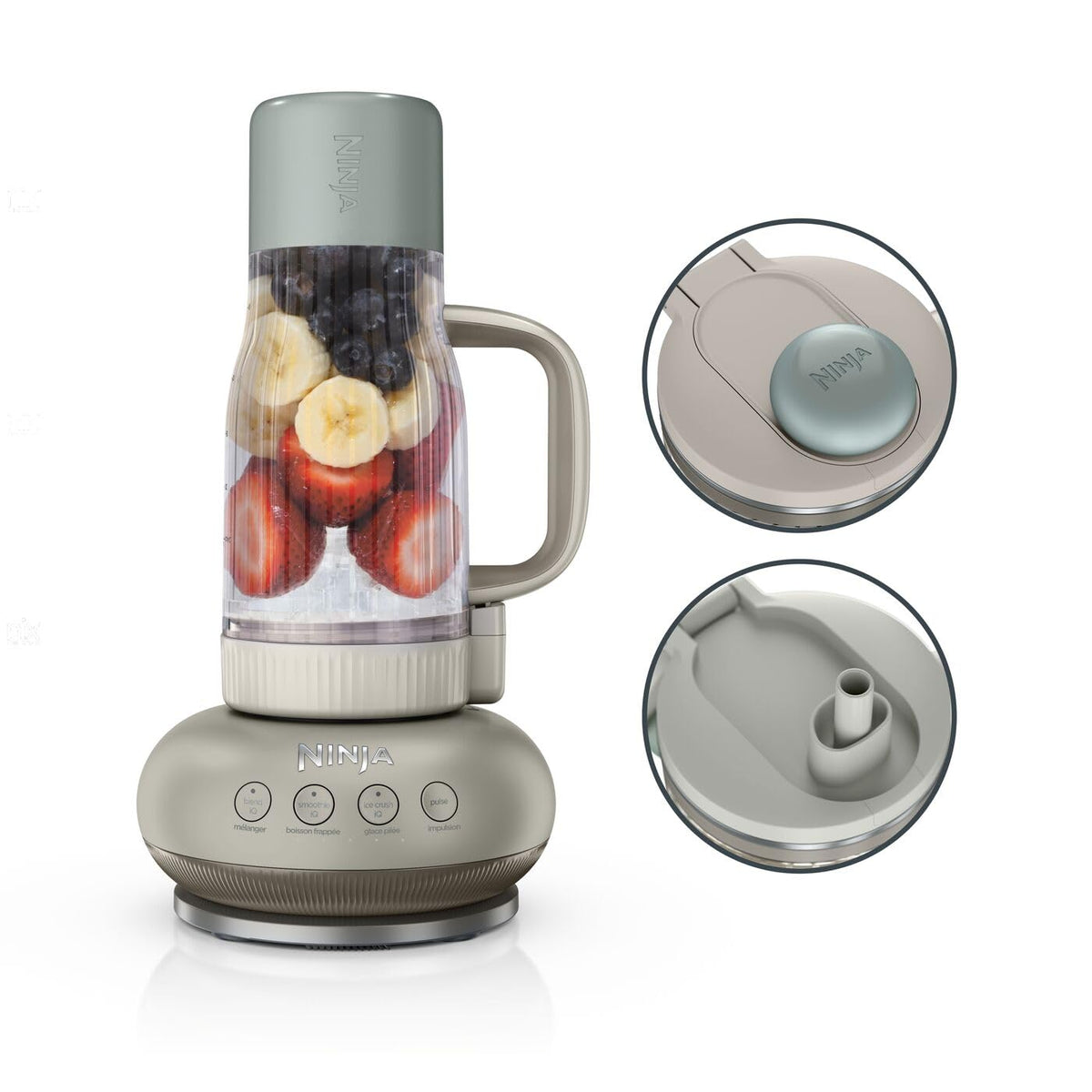 Ninja BlendBoss Mixer with Portable Cup, Stone DB351EUST