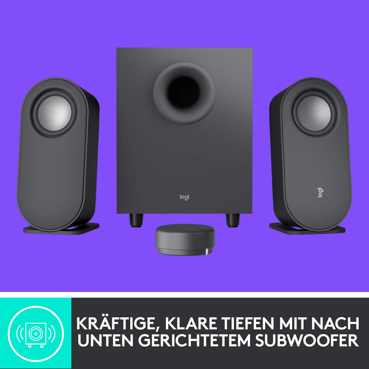 Logitech Z407 boxe pentru computer Bluetooth cu subwoofer - 980-001348