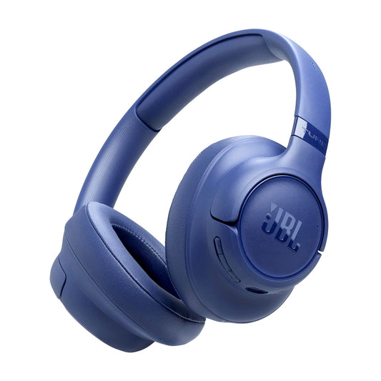JBL Tune 730 BT Wireless Over-Ear Headphones with JBL Pure Bass Sound, Up to 76 hours of music playback, Bluetooth 6.0, lightweight, foldable design, Google Fast Pair, Microsoft Swift Pair, Blue - JBLT730BTBLU