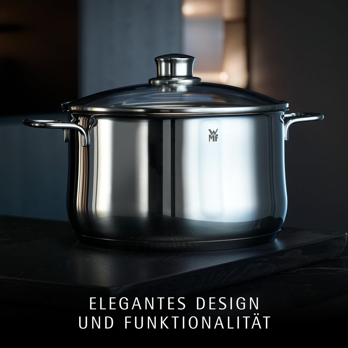 WMF Diadem Plus saucepan 16cm without lid, small saucepan 1.5l, induction milk pan, polished Cromargan stainless steel, uncoated - 739176041