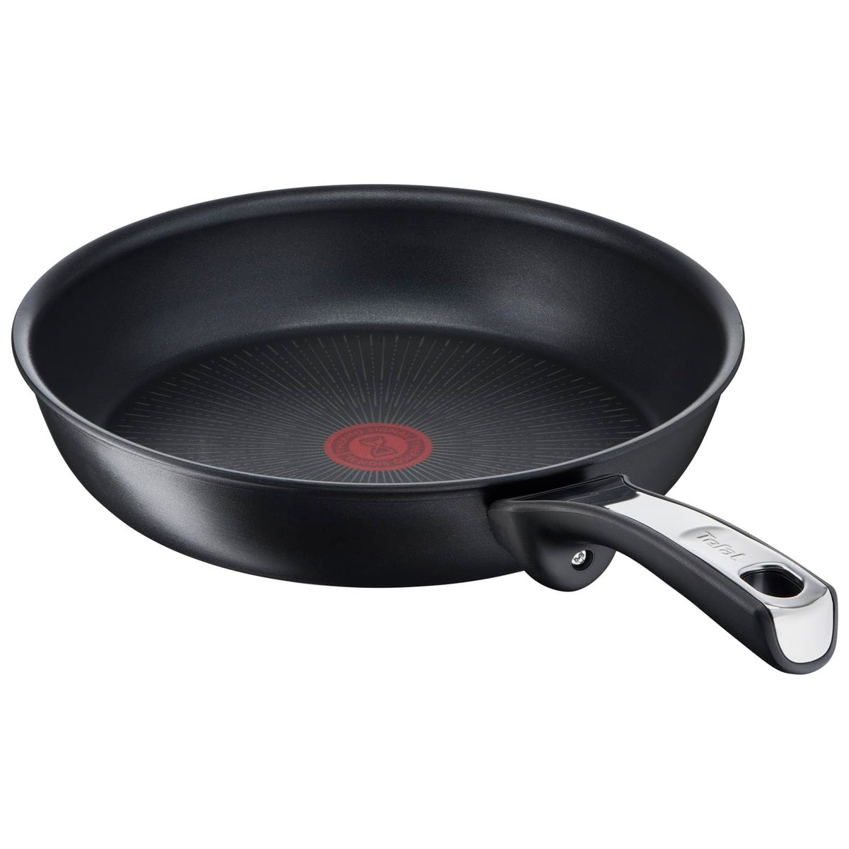 Tefal Unlimited On Frying Pan 28cm High Edge, Induction Pan with Scratch-Resistant Titanium Non-Stick Coating, Thermo-Signal for Ideal Cooking Temperature, Suitable for All Types of Stoves, G25906