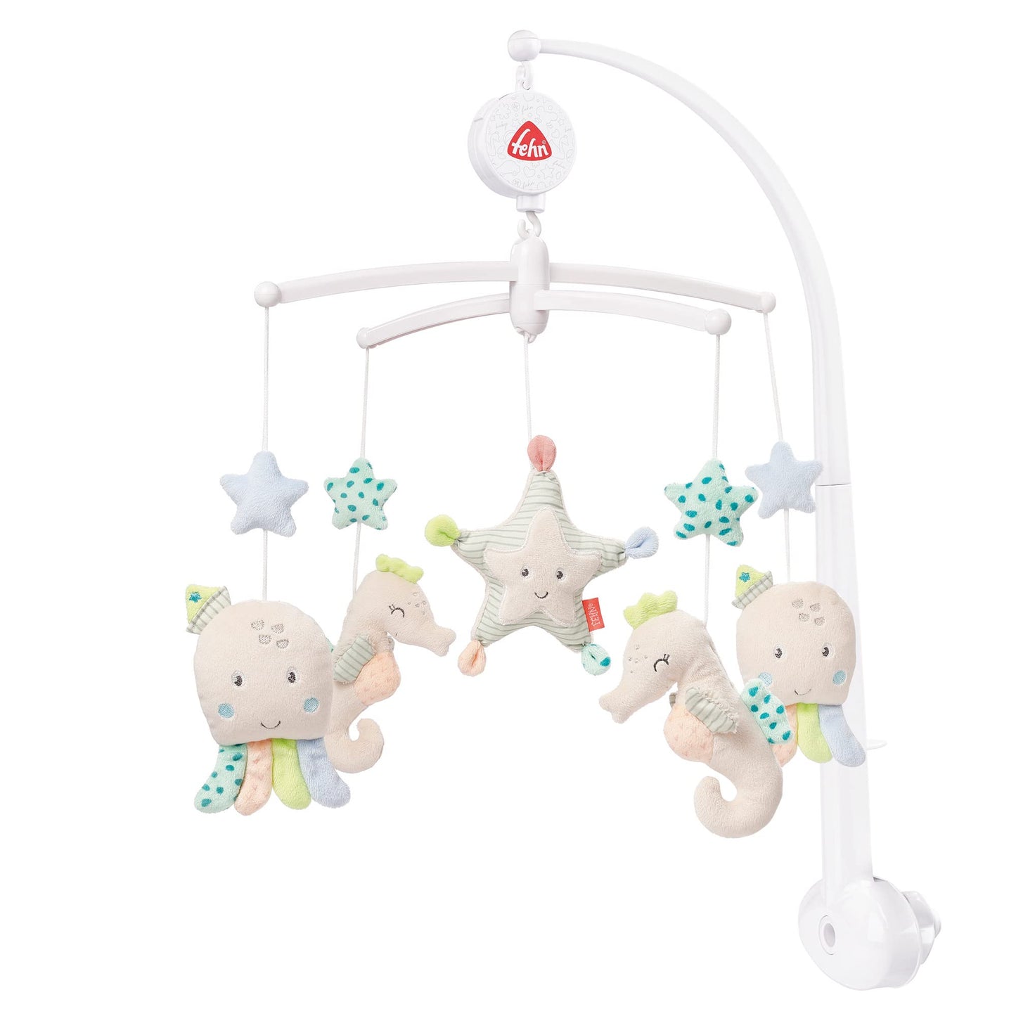 Fehn Music Mobile Sea Children - Baby Sleep Aid Music Toy - Music Box Melody "Sleep Child Sleep" - Music Mobile Baby Bed Accessories Toy for Babies and Newborns from 0-5 Months - 00054118