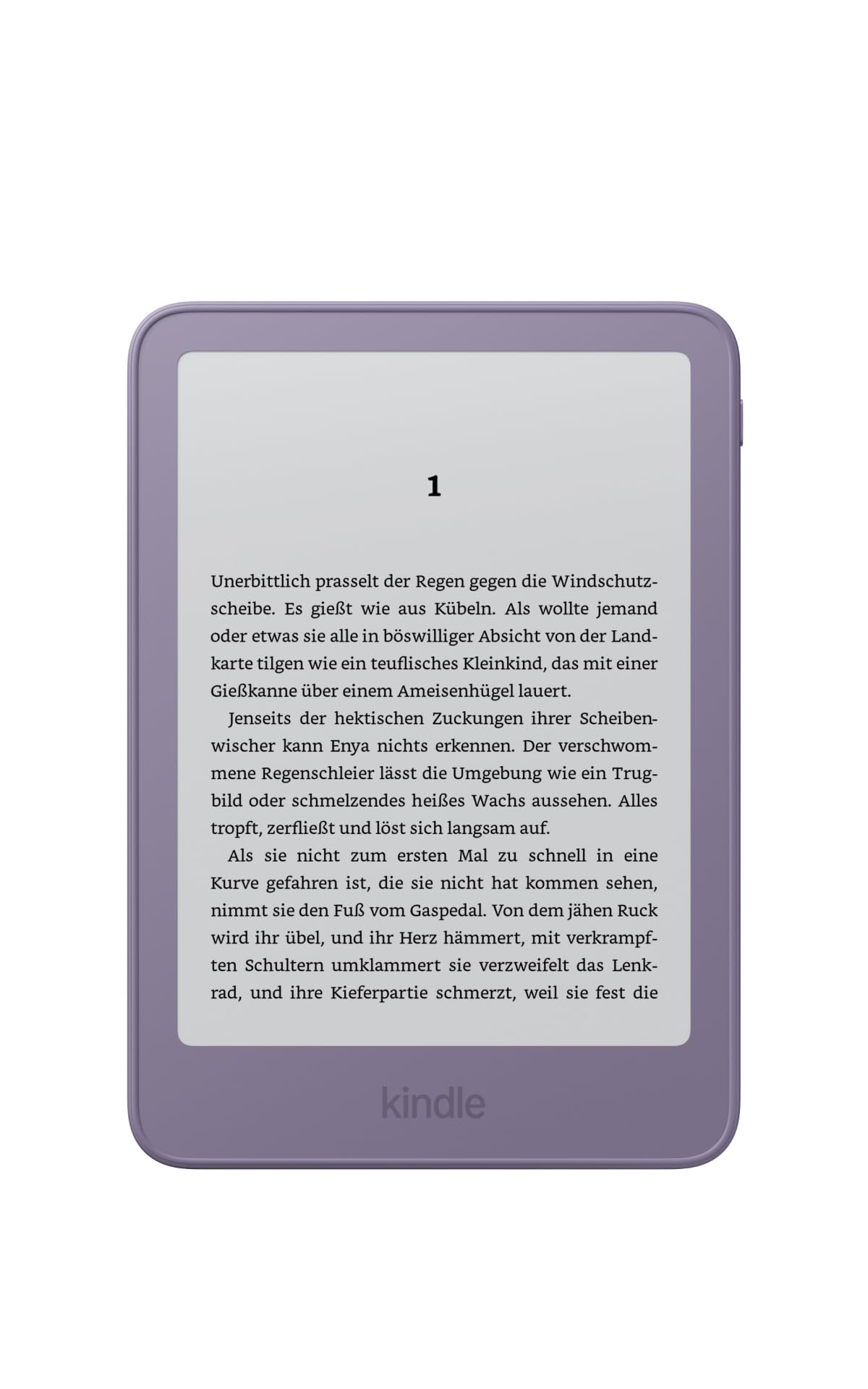 Amazon Kindle 16 GB (Latest Generation), now thinner, lighter, and faster, 6-inch display, ad-free - Bright Purple - Z8PC57