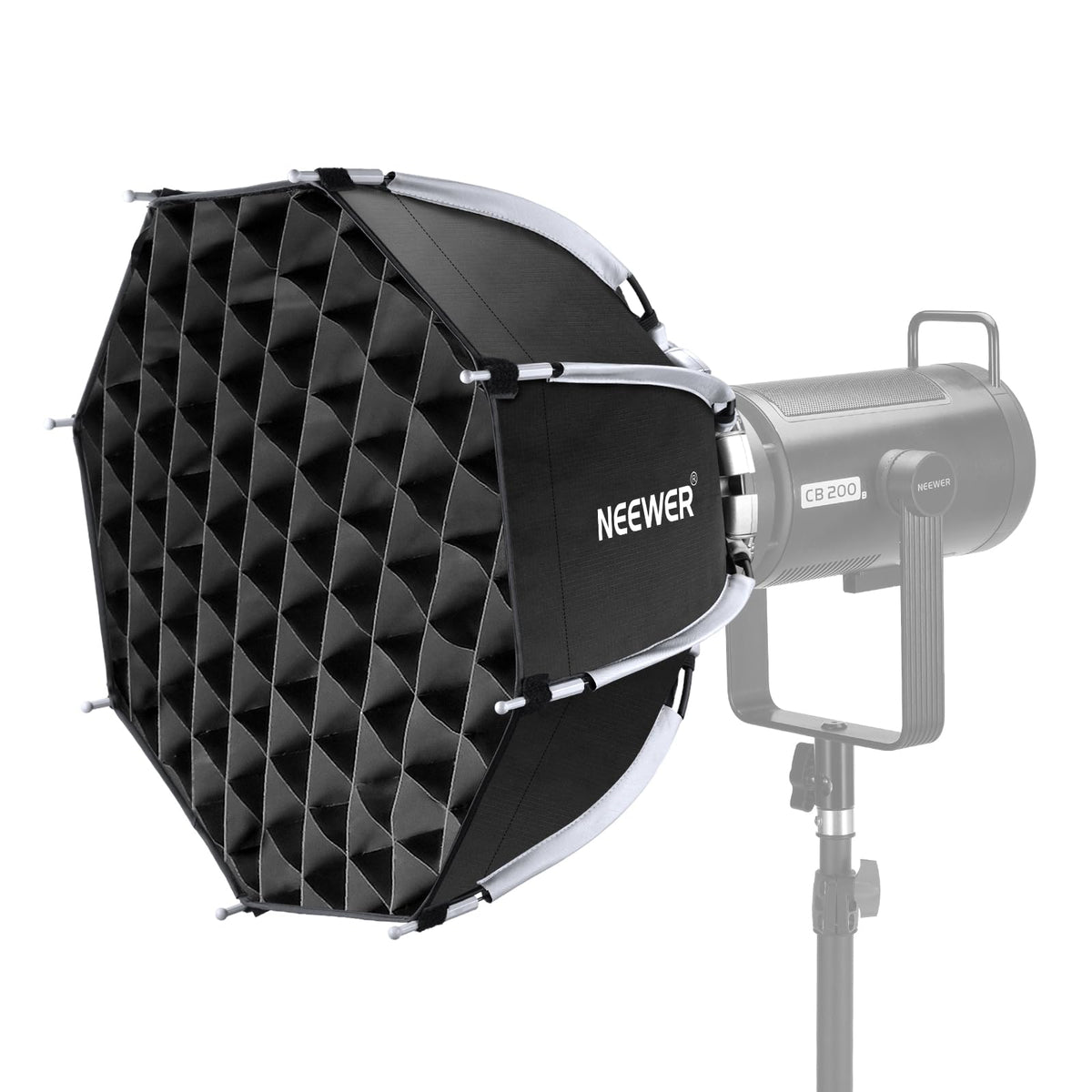 NEEWER 45cm Octagon Softbox, Bowens Mount octagonal softbox with honeycomb grid, bag for RGB CB60 CB60B CB200B MS60B MS60C MS150B S101-300W/400W Pro Vision 4 Q4, NS21P