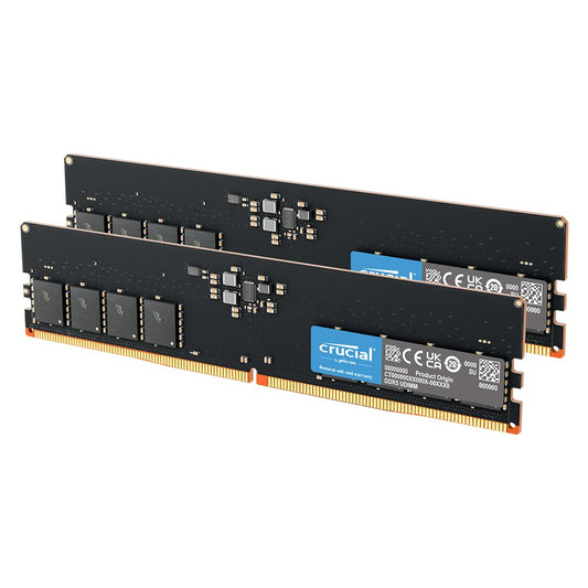 Crucial DDR5 RAM 64GB Kit (2x32GB) 4800MHz, PC Computer Arbeitsspeicher, CL40 - CT2K32G48C40U5