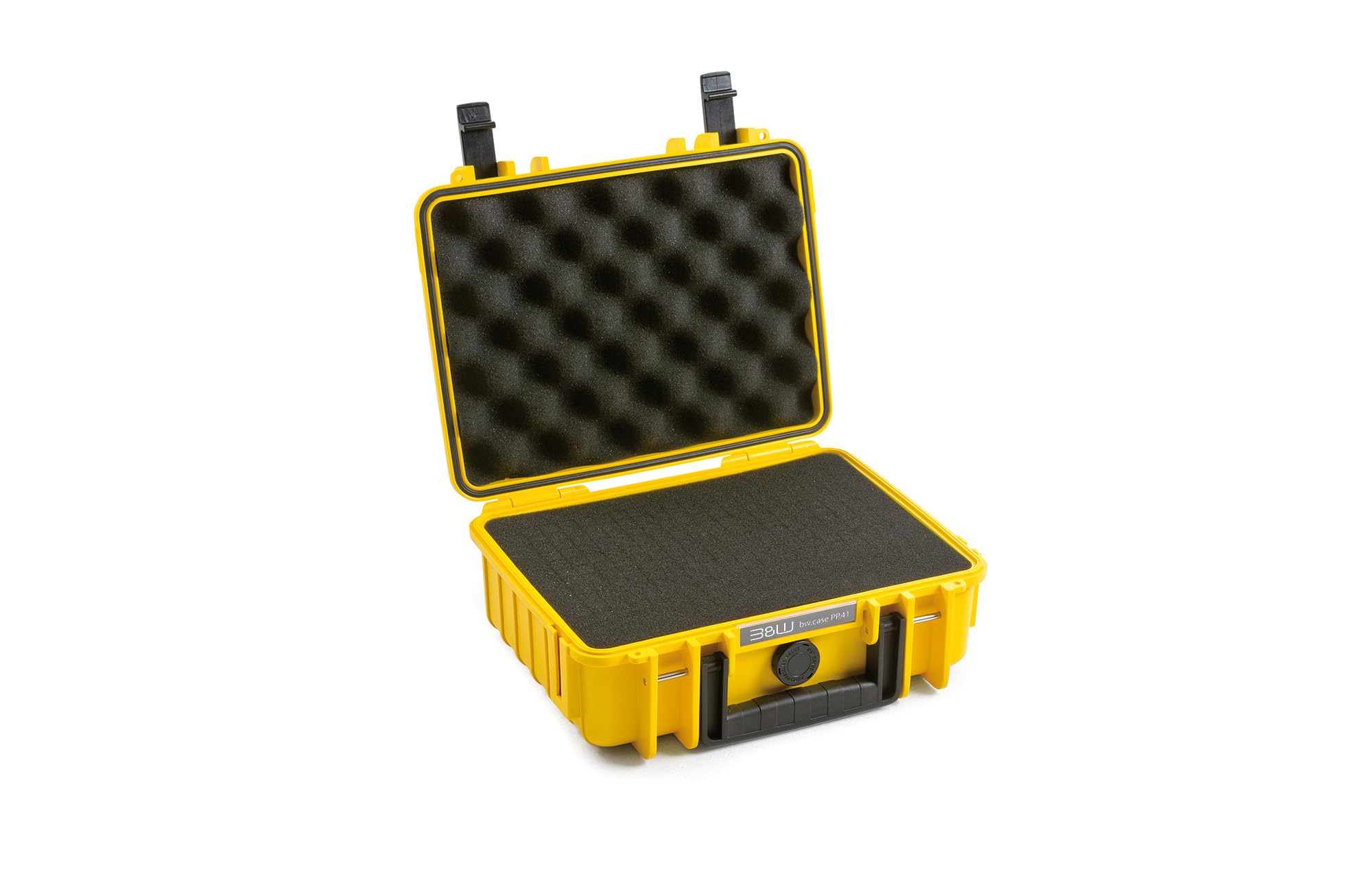 B&W International multi-purpose case Outdoor 1000 (PP.41) yellow - with cube foam - waterproof (IP67), dustproof, impact-resistant, extremely robust - 1000/Y/SI