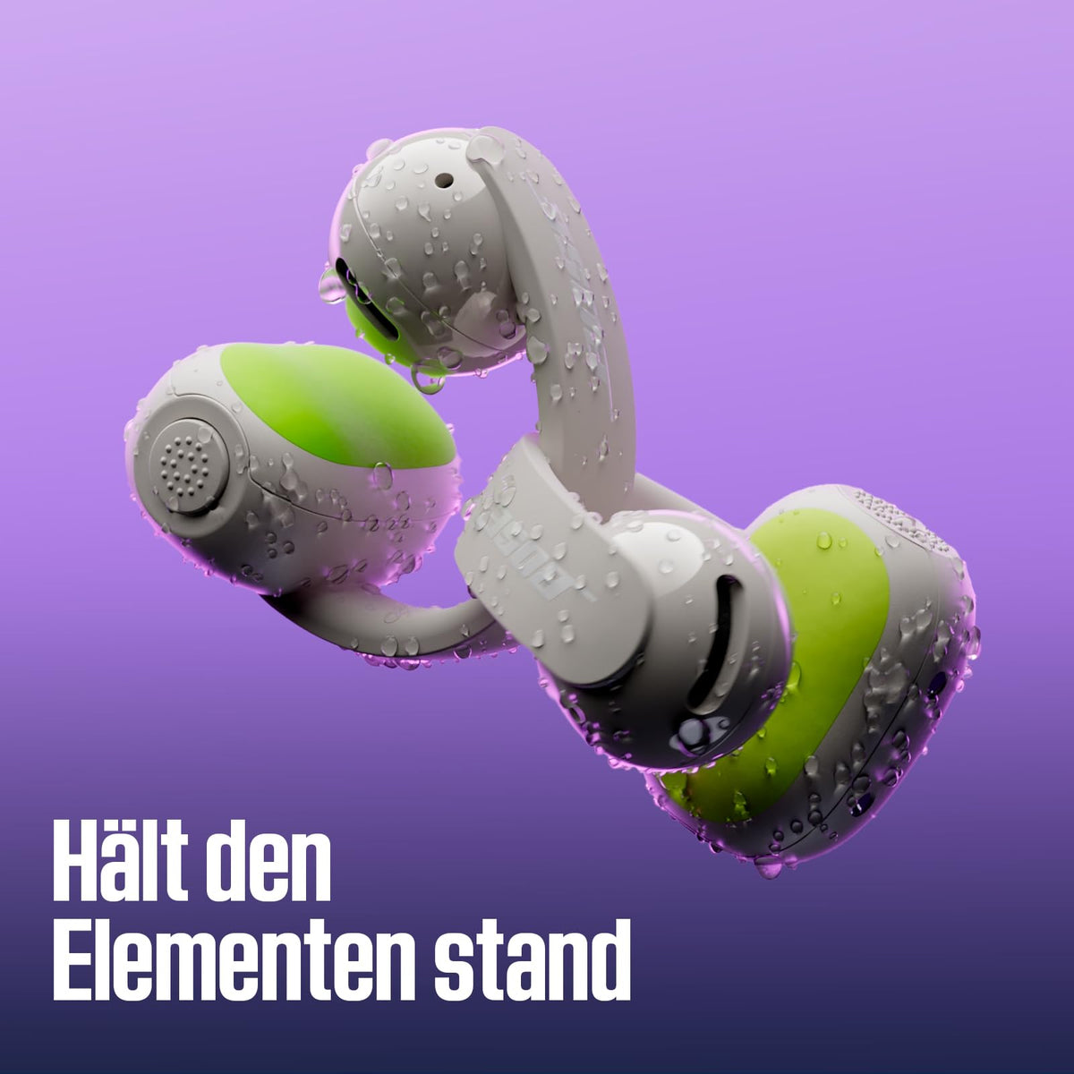 Bose Sport Open Earbuds – căști wireless, cu prindere, încărcare USB-C, până la 22 de ore de redare, rezistente la transpirație, IP54, potrivite pentru antrenamente, microfoane pentru apeluri clare, alb fumuriu - 901149-0020