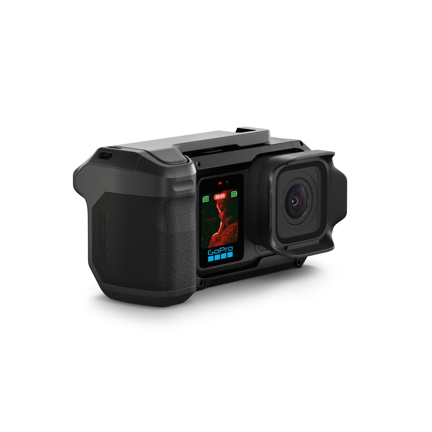 GoPro Mission 1 PRO Grip Edition – Includes Mission 1 PRO camera, point-and-shoot grip, Enduro 2 rechargeable battery, removable lens hood and carrying case - CHDRW-011-RW