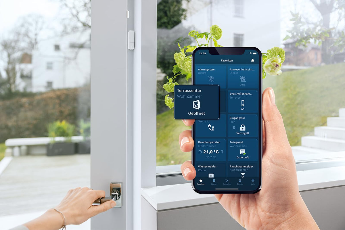 Bosch Smart Home Starter-Paket Raumklima II, control eficient al climatului interior și încălzire eficientă din punct de vedere energetic, compatibil cu Apple Homekit, Amazon Alexa și Google Assistant - 8750002655