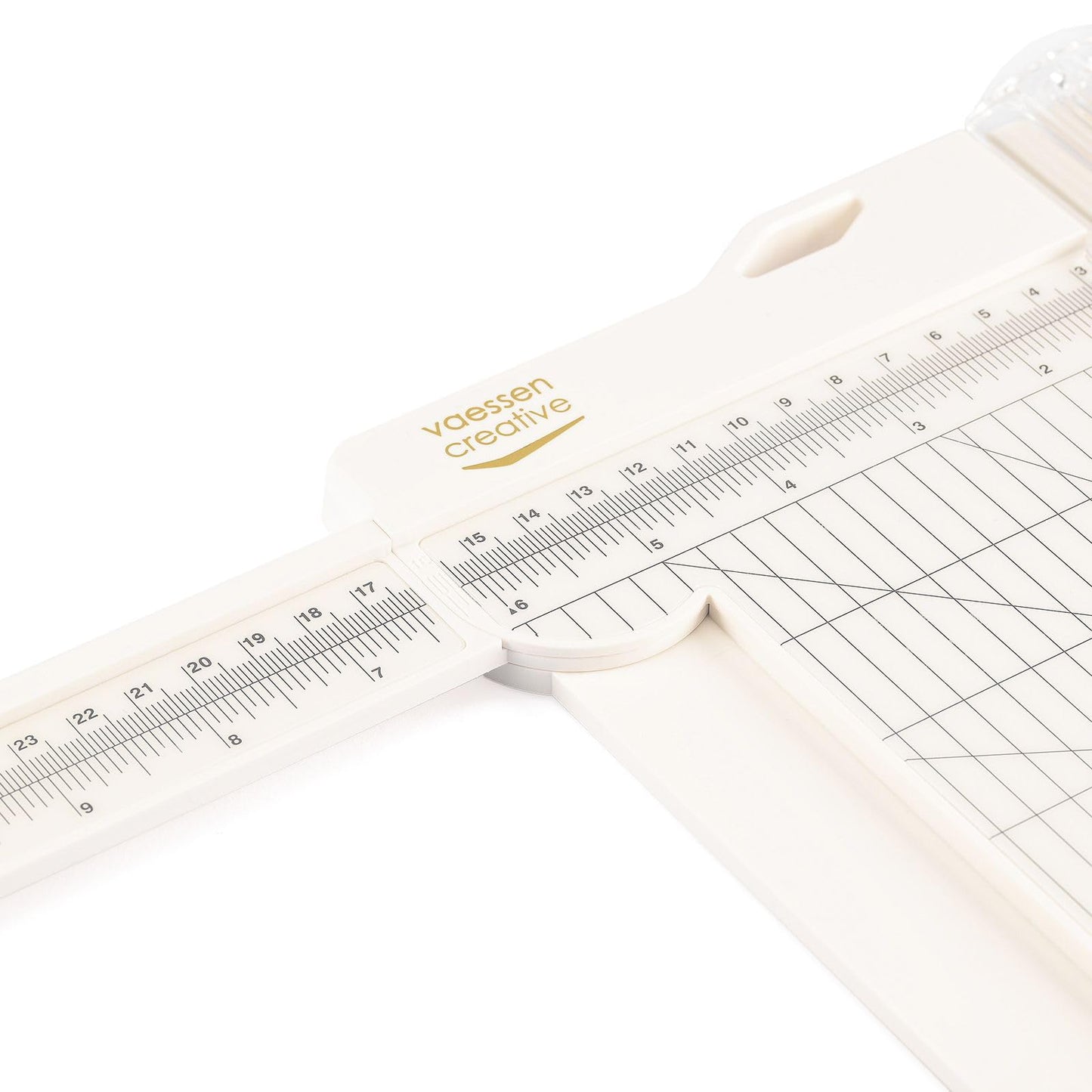 Vaessen Creative | Paper cutter and folding board 2in1 | Cutting machine paper | Cuts up to A3 paper size | Guillotine, scrapbook, lever cutter | 30.5 x 15 cm | White - 2207-108