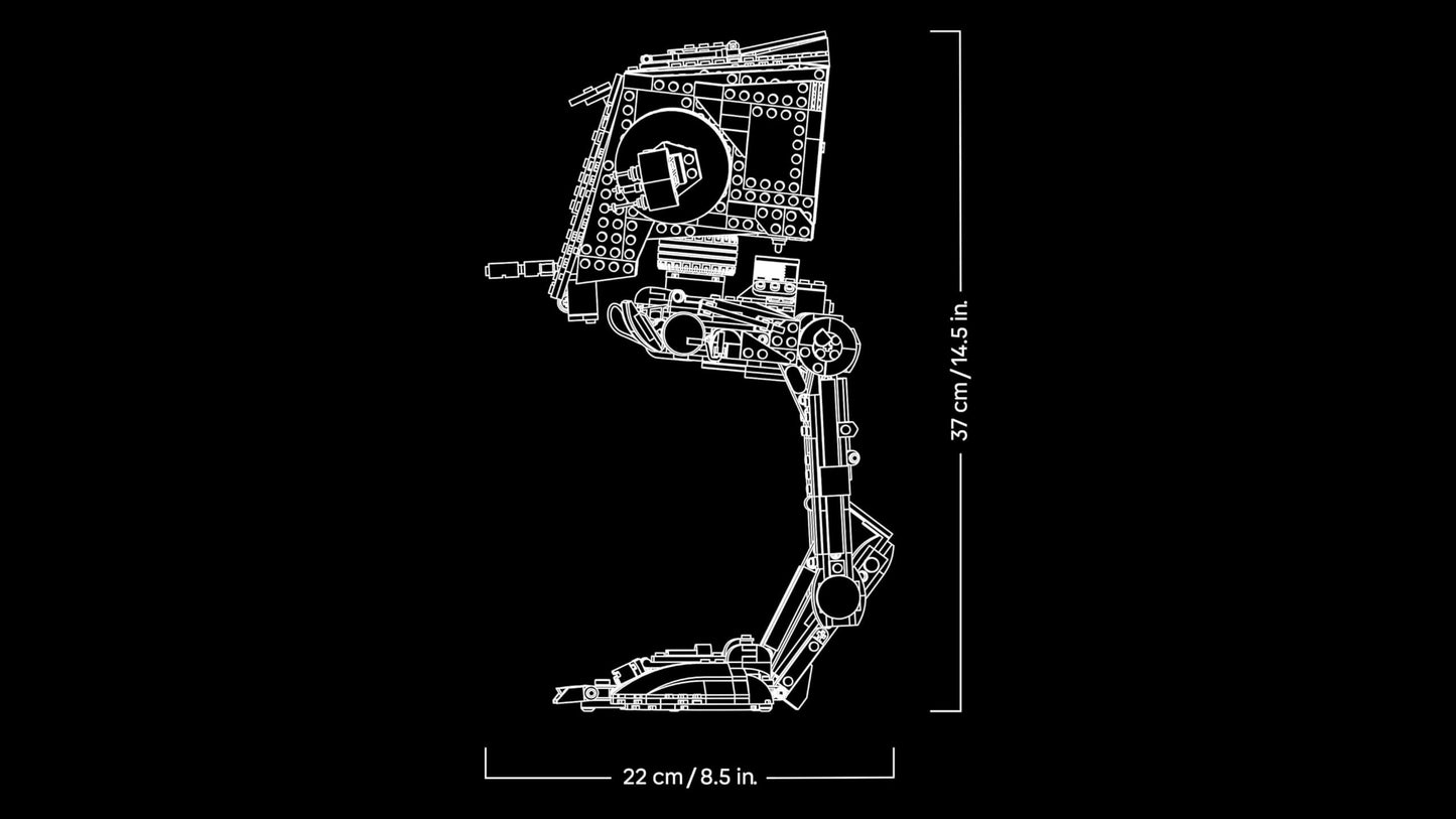 LEGO Star Wars AT-ST Battle Runner - Building Set for Adults - UCS Display Model with Minifigure & Information Board - Collectible & Gift for Fans - 75417