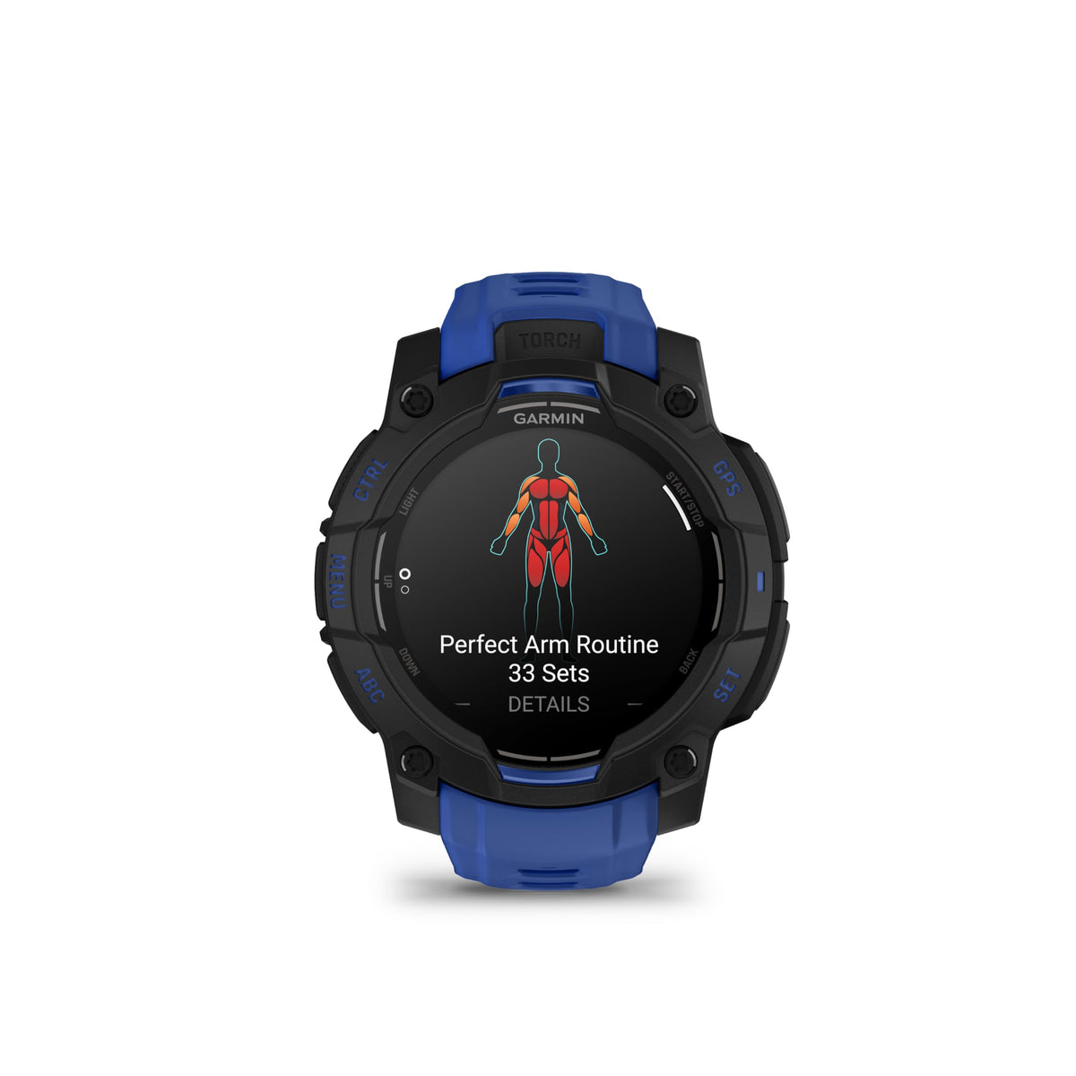 Garmin Instinct 3 45mm AMOLED – Ceas inteligent multisport, display de 1,2", autonomie a bateriei de până la 18 zile, peste 80 de aplicații sportive, funcție de navigație, caracteristici inteligente, lanternă cu LED, rezistent la apă - 010-02936-03