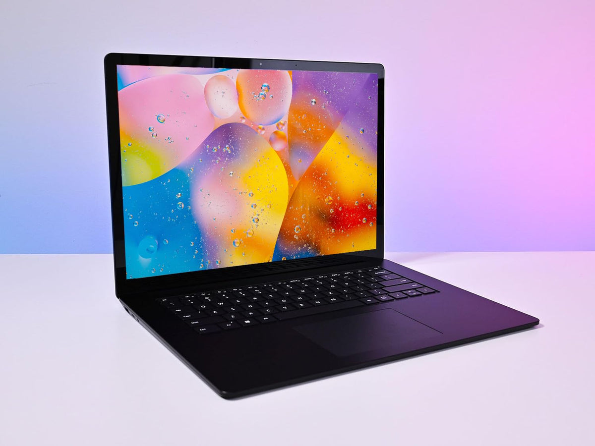 Notebook Microsoft Surface Laptop 3 cu ecran tactil, 13,5 inchi (2256 x 1504), Intel Core i5-1035G7, 8 GB RAM, 256 GB SSD, tastatură QWERTY, negru, Windows 11 Pro (renovat)