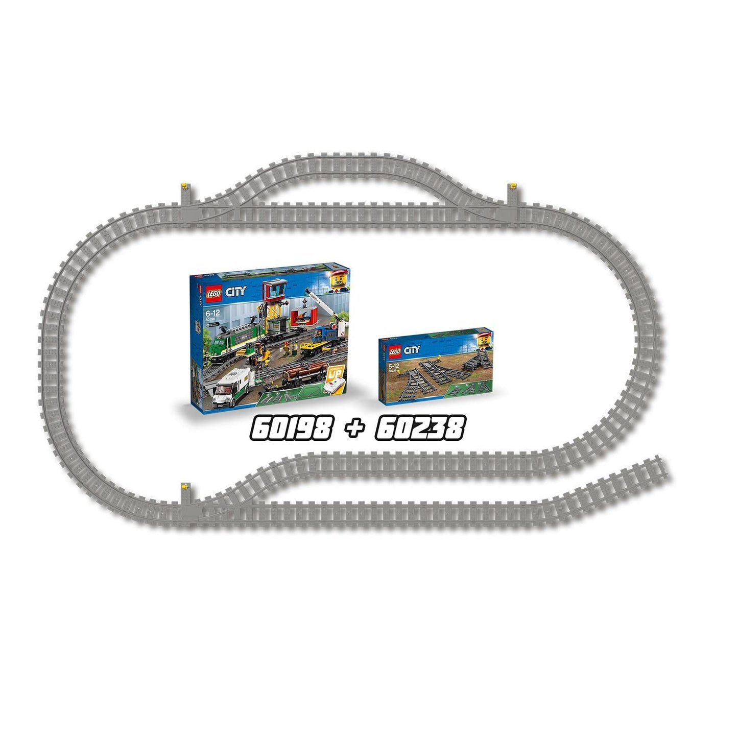 LEGO 60238 City Switches, 6 elements, expansion set for children, toy set