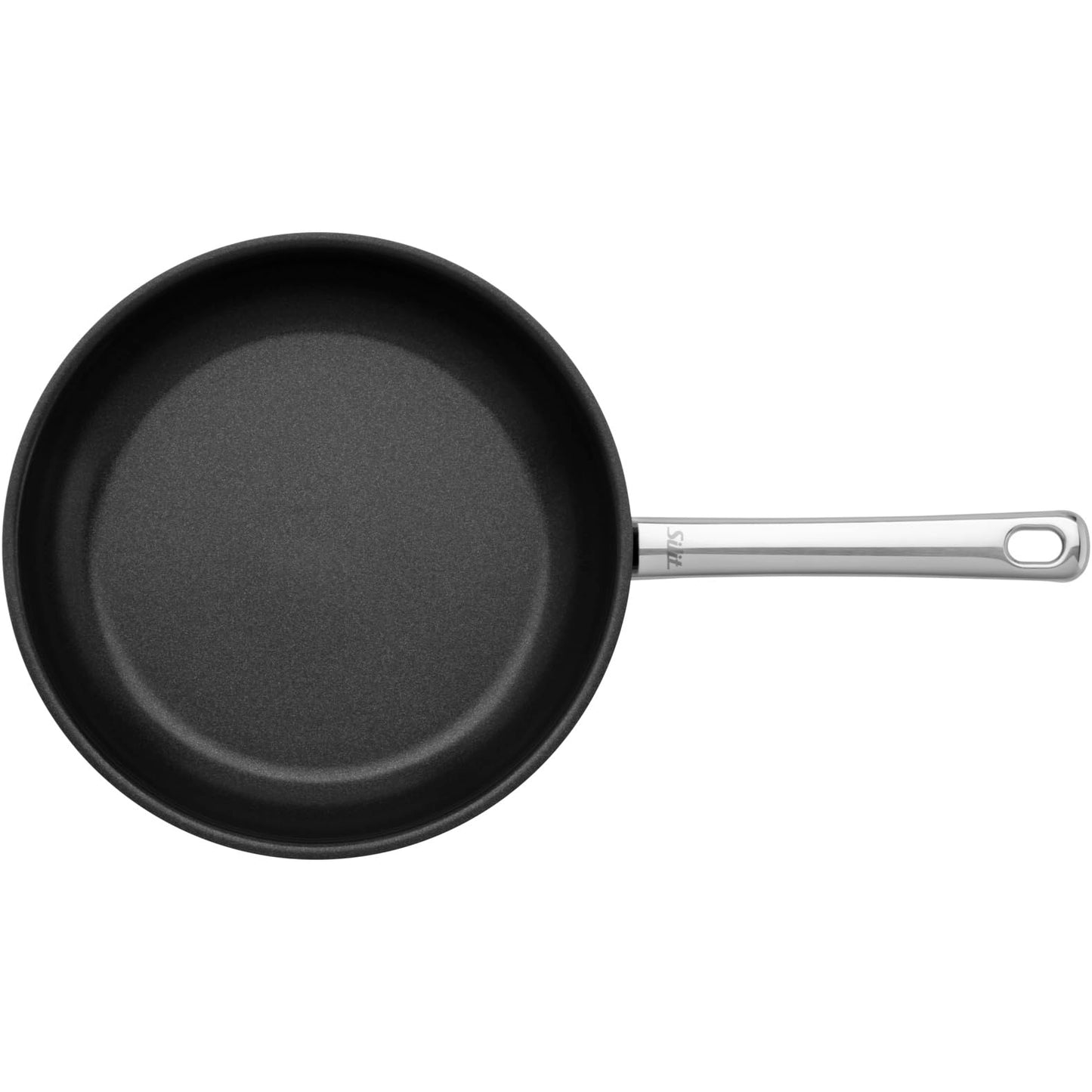 Silit Calabria frying pan 24 cm induction, coated stainless steel pan, stainless steel handle, non-stick coating, oven safe up to 260 degrees, suitable for all stoves, for gentle roasting - 2110301769