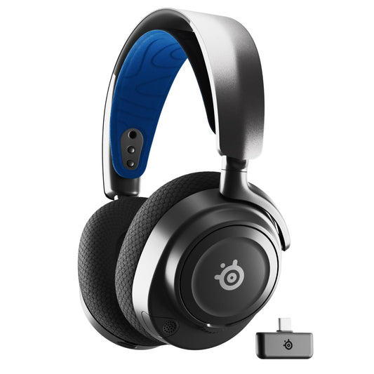 SteelSeries Arctis Nova 7P Wireless Multi-Platform Gaming Headset – PS5, PC – Magnetic Neodymium Drivers – 2.4 GHz + Mixable Bluetooth Sound – 38 Hours Battery Life – ClearCast Gen 2 AI Microphone - 61559