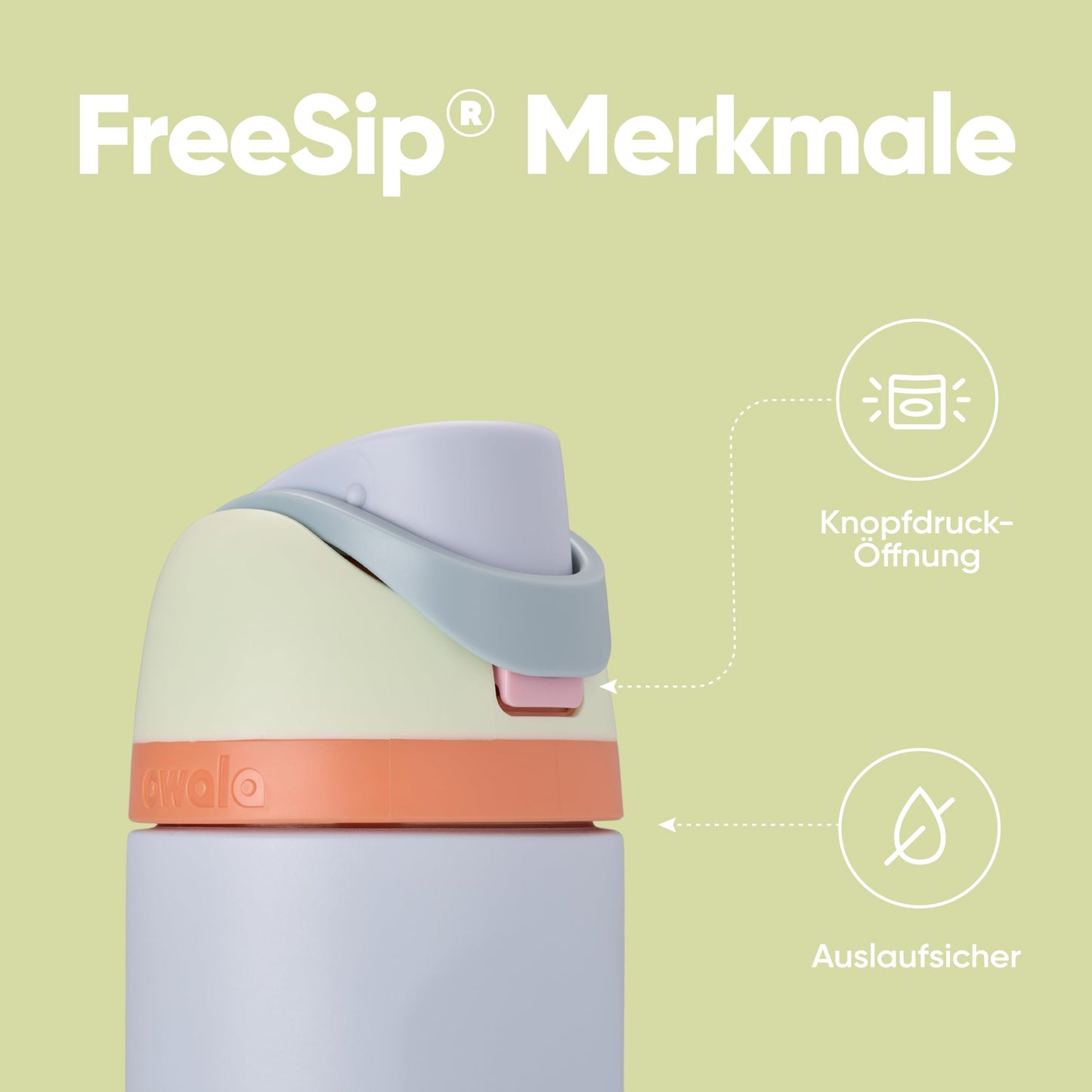 Owala FreeSip Insulated Stainless Steel Drinking Bottle with Straw, 710ml - BPA Free, Ideal for Sports, Fitness, Outdoor and Travel, Beach House - C08178
