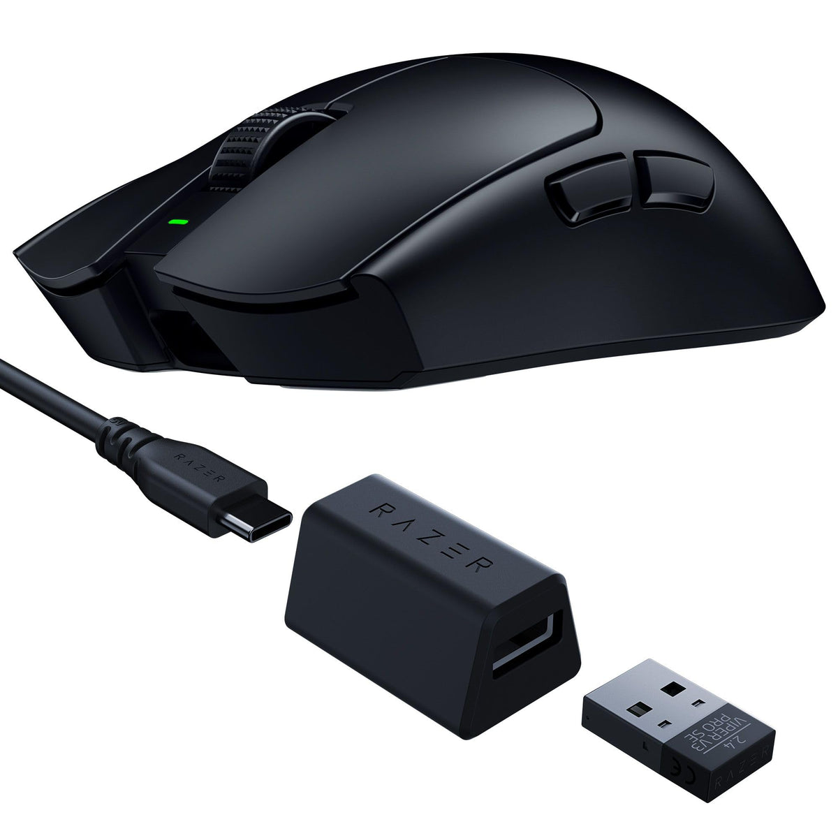 Razer Viper V3 Pro SE - Ultra-lightweight wireless symmetrical e-sport gaming mouse - 54g - Focus Pro 35K Sensor - HyperSpeed - Optical Mouse Switches Gen-3 - up to 95 hours battery life - PC/Mac | Black - RZ01-04550100-R3G1