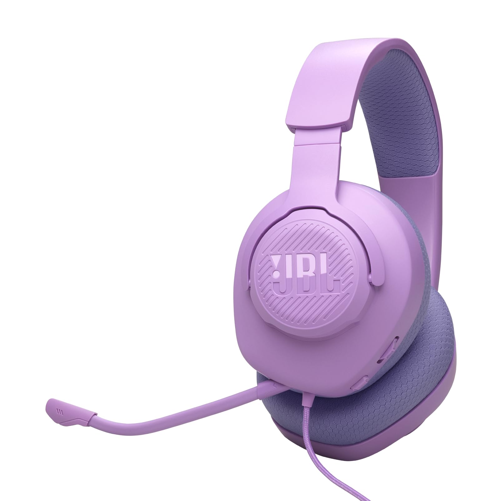 JBL Quantum 100M2 Wired Over-Ear Gaming Headset with JBL QuantumSOUND Signature, 3.5mm Jack, Multi-Platform Compatibility and Detachable Microphone with Mute Option, Purple - JBLQTUM100M2PUR