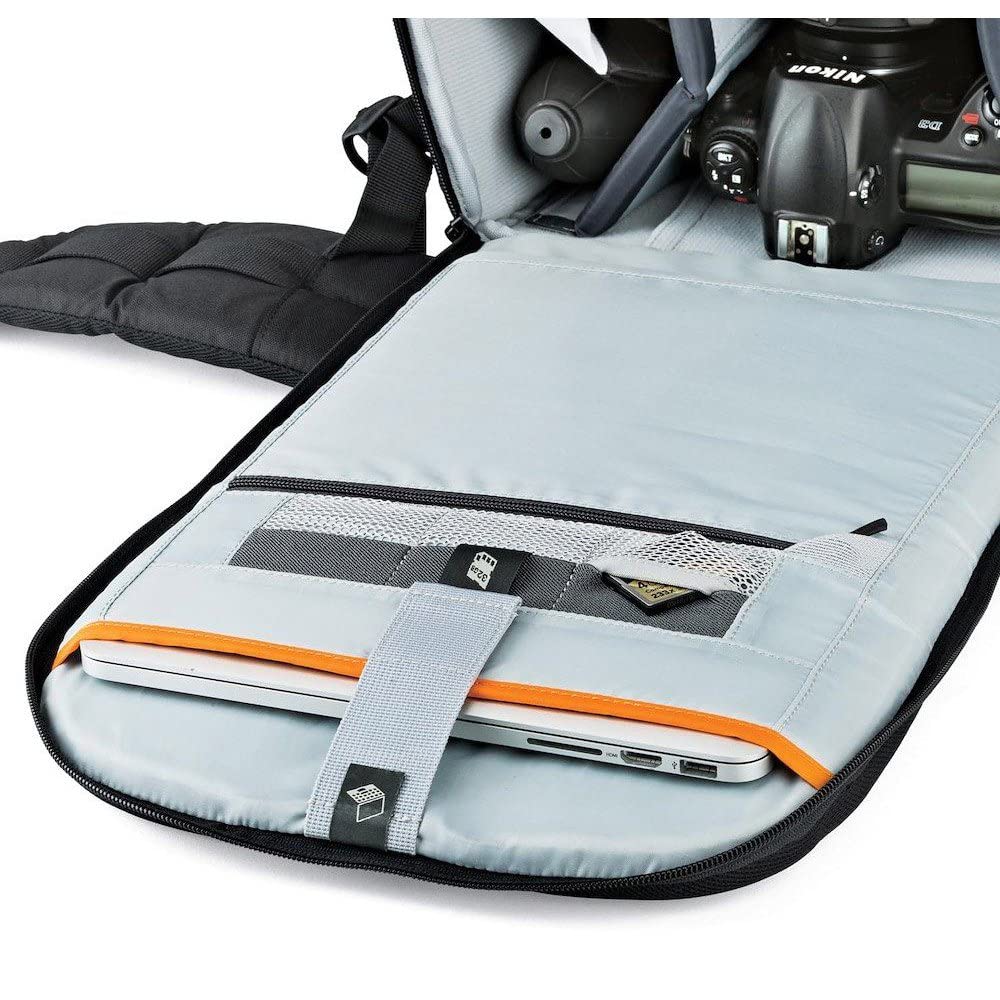 Lowepro Flipside 500 AW II Camera Backpack Fits Mirrorless Cameras Compact Drones DSLR with Lens Additional Lenses Black LP37131-PWW