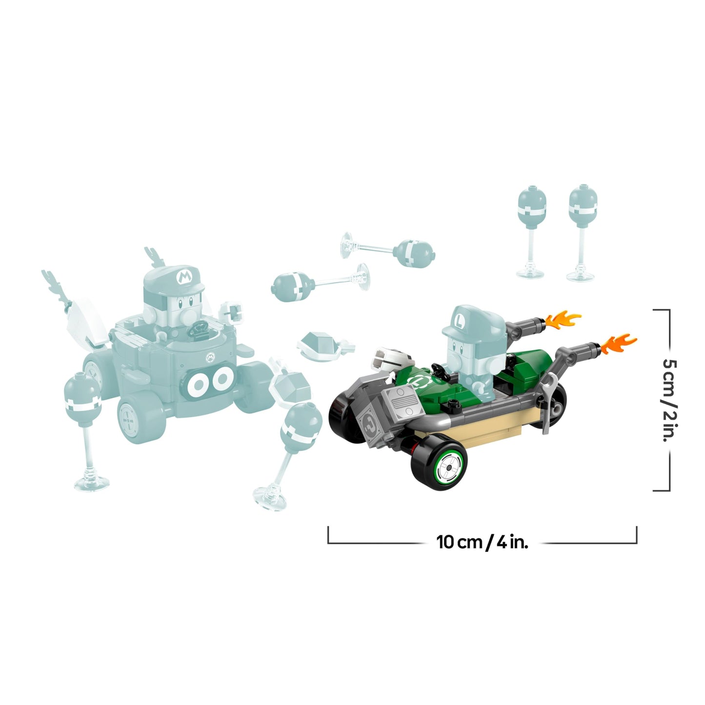 LEGO Mario Kart - Baby Mario vs. Baby Luigi, Nintendo figures to collect, 2 buildable toy cars, gift for boys, girls and gamers aged 8 and up, adventure toy 72034