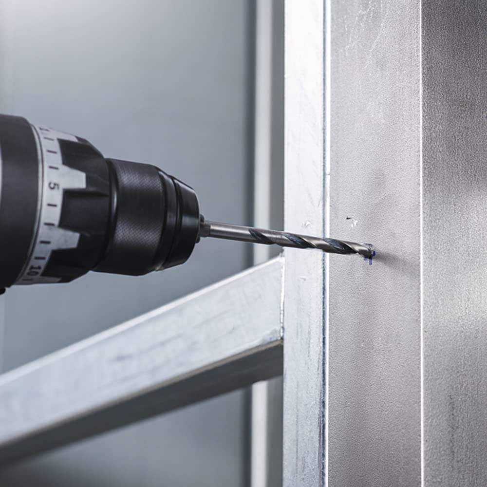 Bosch Professional 5 bucăți burghie spirală HSS PointTeQ (pentru metal, 12,8 x 101 x 151 mm, accesorii pentru burghiu) - 2608577296