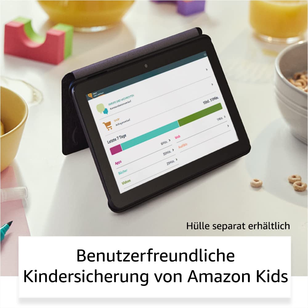 Certified and Refurbished Fire 7 Tablet, 7" Display, 32GB, Model (2022), Black With Ads - P8AT8Z