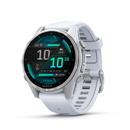 Garmin fēnix 8 43mm – multisport smartwatch, 1.3" AMOLED touch/button display, up to 10 days battery life, 80+ sports/outdoor apps, TOPO maps, ECG, telephony, music, flashlight - 010-02903-00