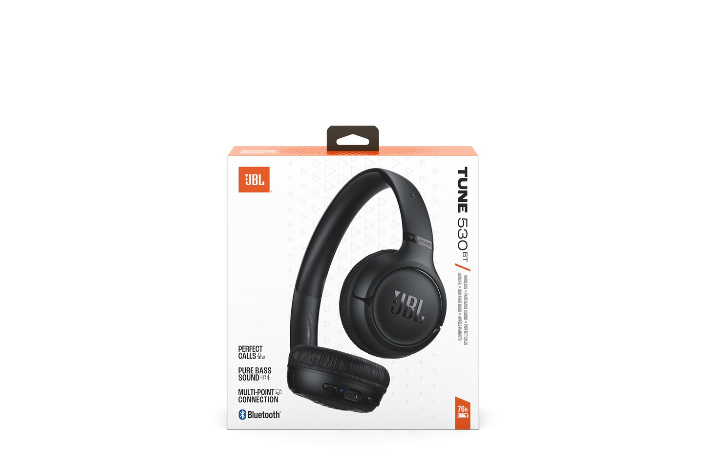 JBL Tune 530 BT Wireless On-Ear Kopfhörermit JBL Pure Bass - JBLT530BTBLKEU