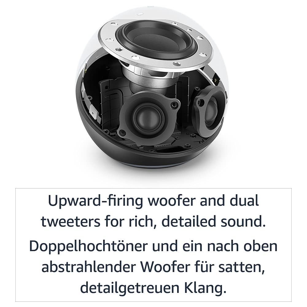 Echo (4th Generation), International Version | With outstanding sound, smart home hub and Alexa | anthracite - L4S3RE