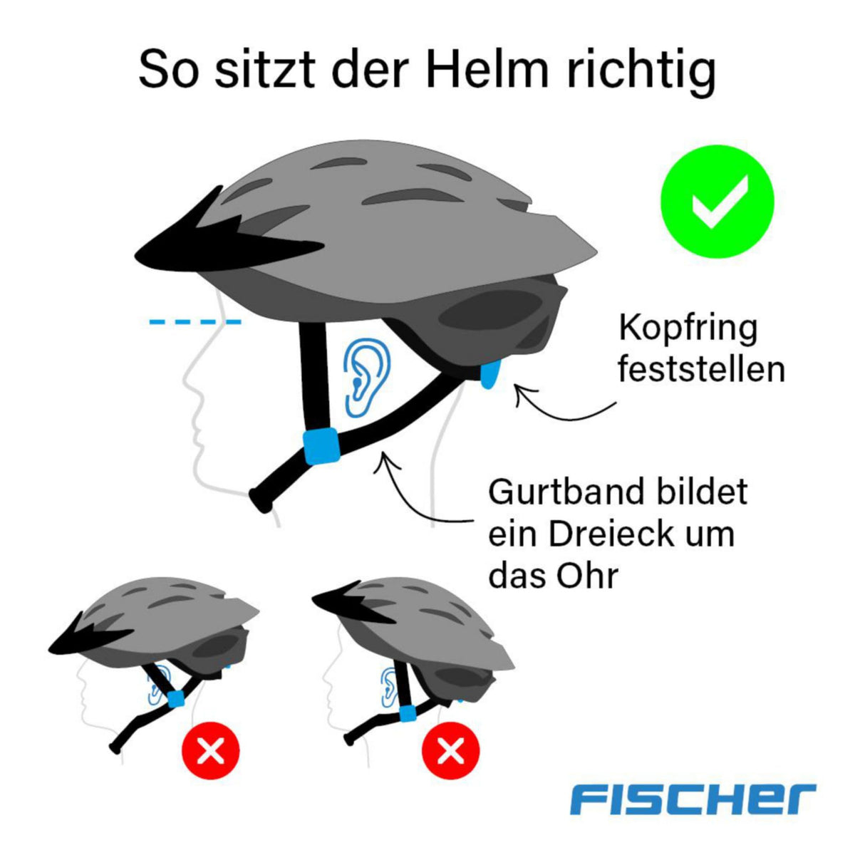 FISCHER Adult Bicycle Helmet, Cycling Helmet, City Helmet Urban Plus Miami, S/M, 52-59cm, orange, with integrated LED rear light - 50627