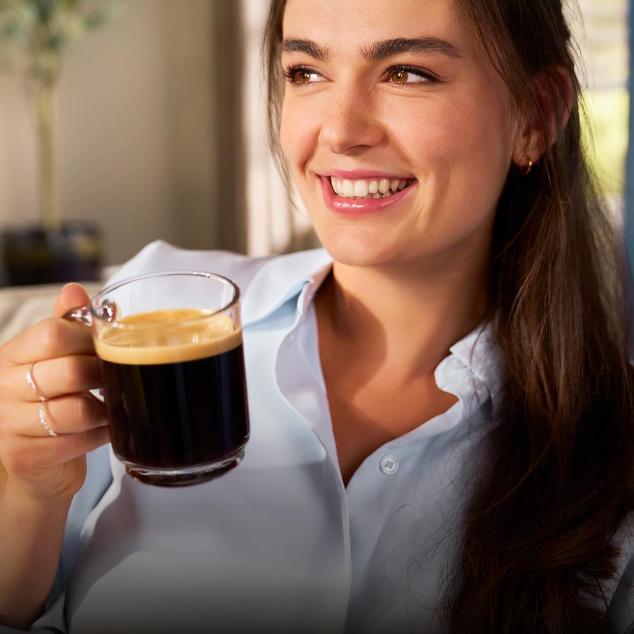 PHILIPS fully automatic coffee machine from the 5400 series - espresso machine for 12 drinks, quick-cleaning LatteGo system, intuitive TFT display, customizable coffee settings (EP5441/50)