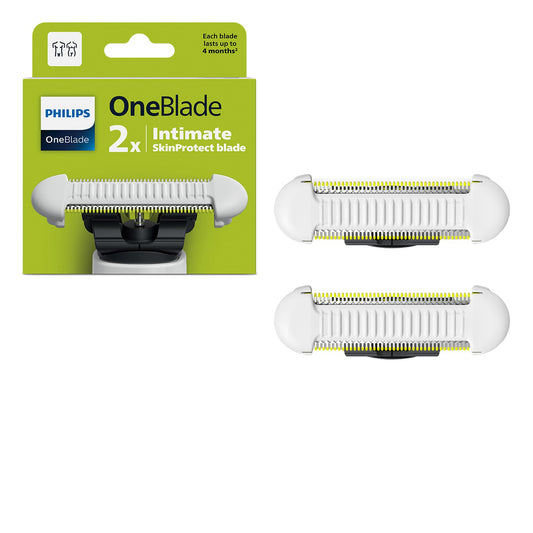 Philips OneBlade QP229/50 Skin Protect Replacement Blade, for OneBlade electric shavers and trimmers, durable stainless steel, trimming and shaving with extra skin protection, 2 pieces