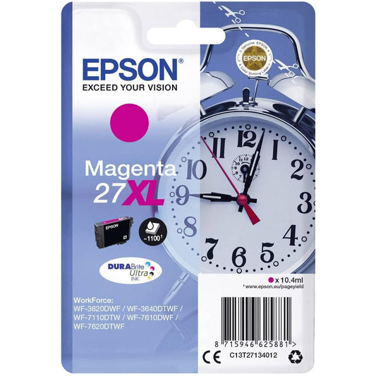 Epson Original 27XL Ink Cartridge (WF-3620DWF, WF-3640DTWF, WF-7110DTW, WF-7210DTW, WF-7610DWF, WF-7620DTWF, WF-7710DWF, WF-7715DWF, WF-7720DTWF), magenta - C13T27134012