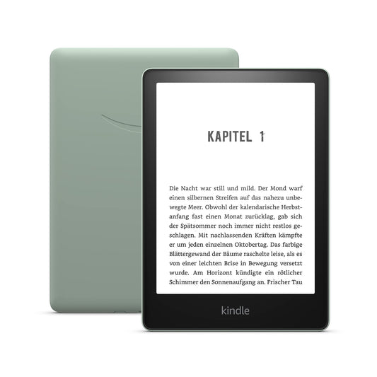 Certified and refurbished Kindle Paperwhite (16 GB) – Now with a 6.8-inch display (17.3 cm) and adjustable color temperature – with ads - Agave Green - M2L3EK