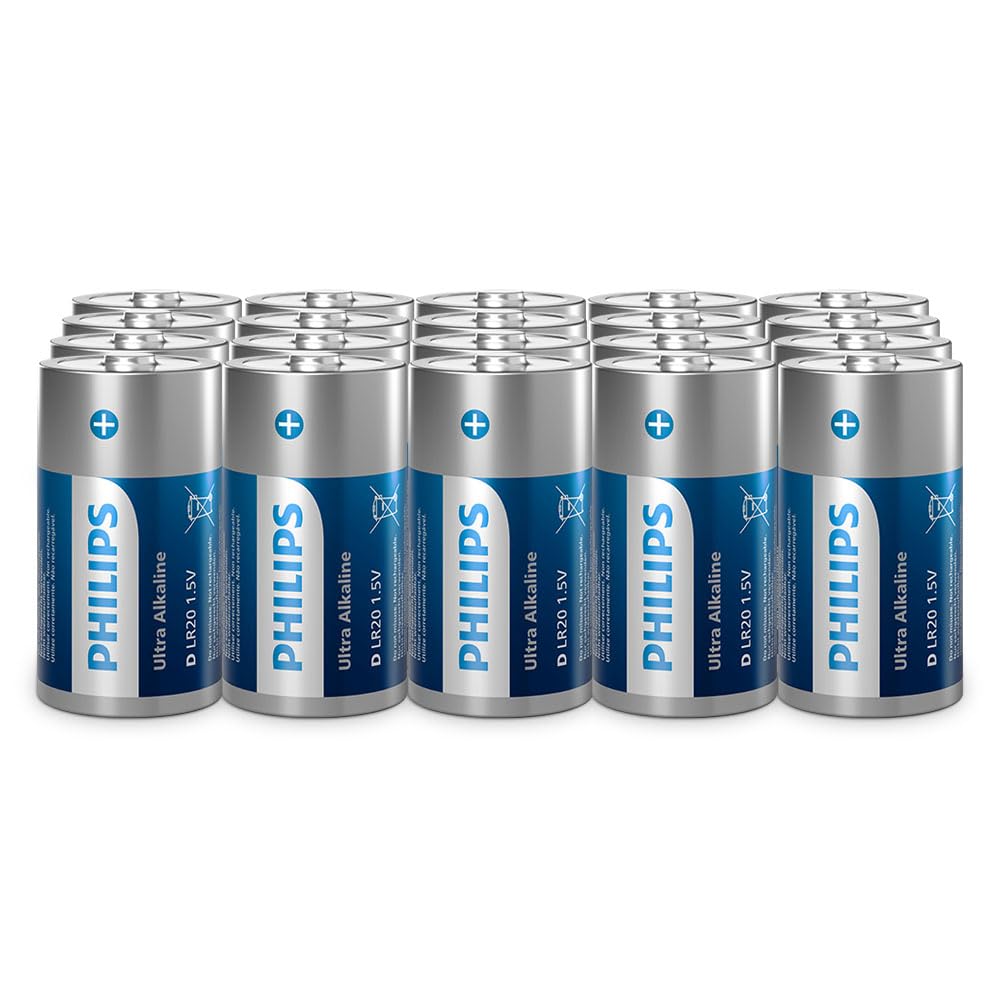 Philips Ultra Alkaline D 20-Pack LR20E20BB/01