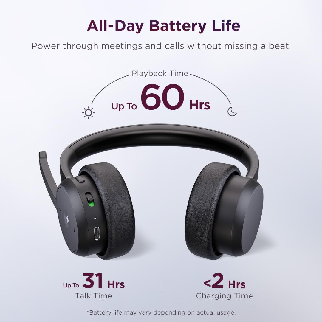 Lenovo - Headset - On-Ear - Bluetooth - wireless - USB-A adapter via Bluetooth - Black - Certified for Microsoft Teams - 4XD1M80020