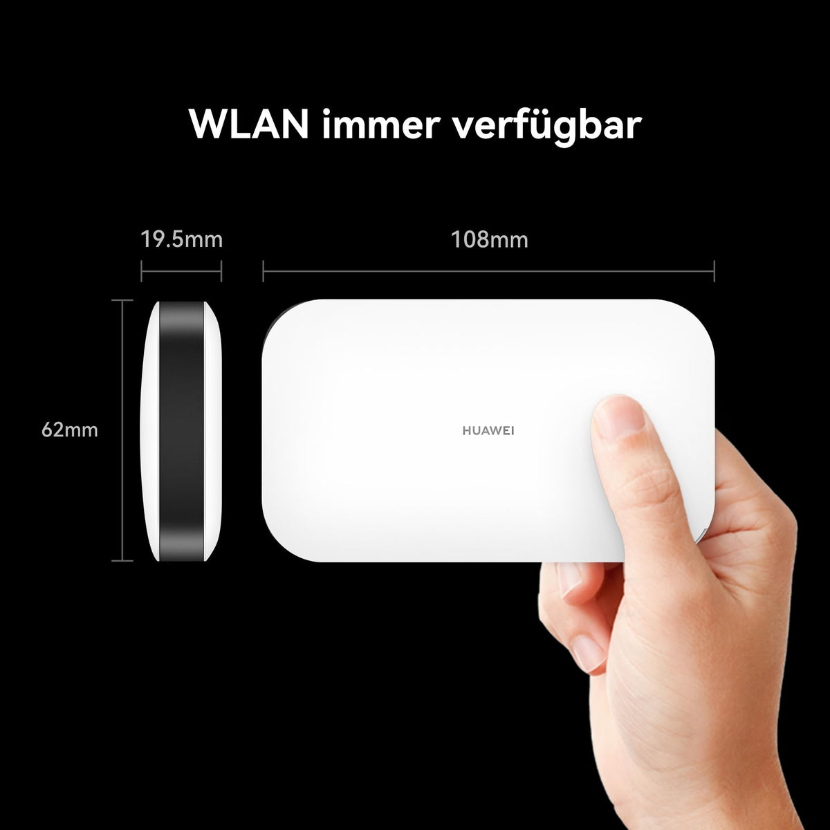 HUAWEI 4G Mobile WiFi 3s (Type C) Router, Portable Mobile Hotspot - E5783-230b